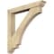 Ekena Millwork Imperial Traditional Rough Sawn Bracket w/ Offset Brace, Douglas Fir, 6"W x 40"D x 40"H BKT0604X40X40IMP01RDF - alternate 1